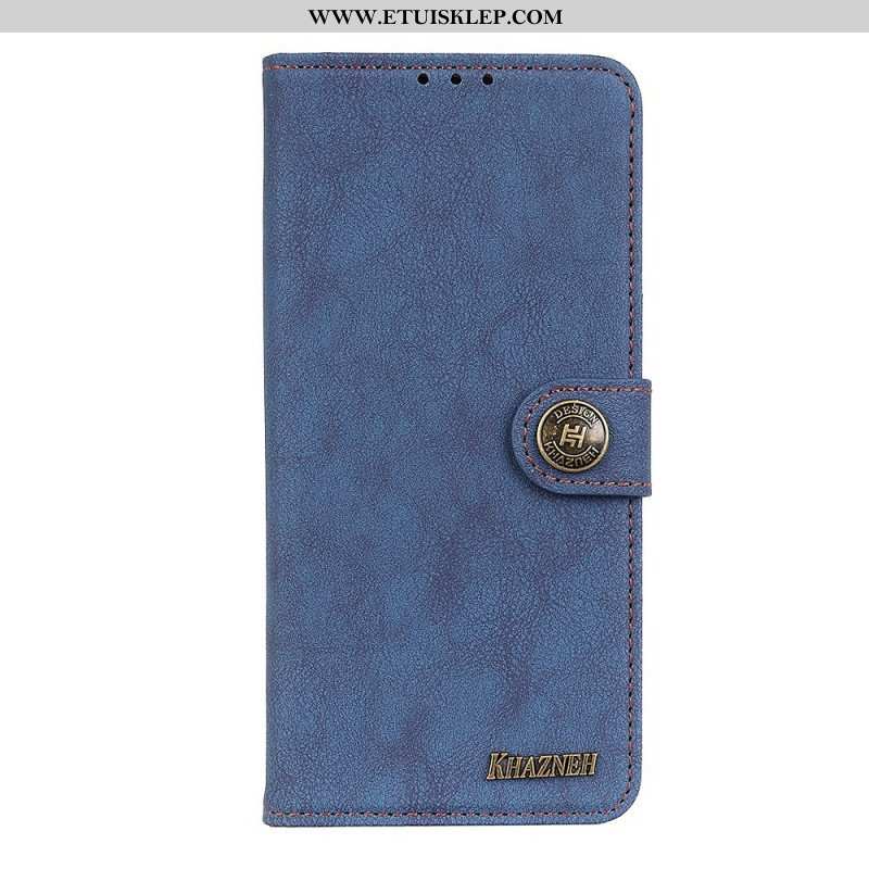 Etui Folio do Samsung Galaxy S22 Plus 5G Dwoina Khazneh W Stylu Retro